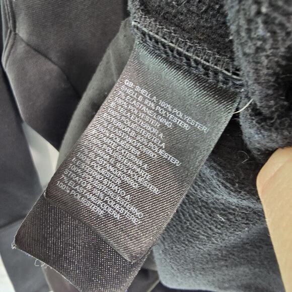 North Face Jacket Mens Large Black Fleece Full Zip Mid Layer Lightweight Hooded - Picture 11 of 15